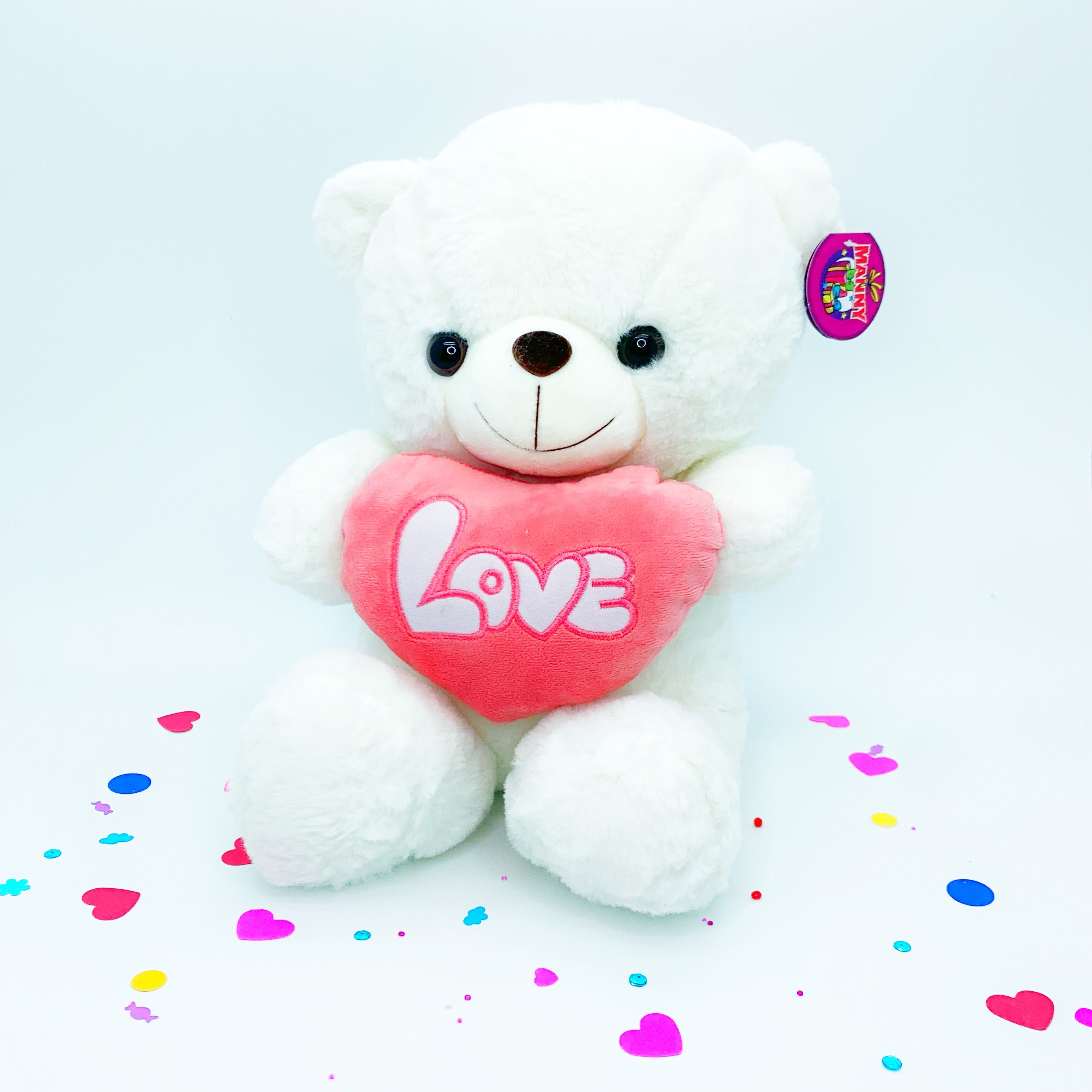Peluche oso con corazón Love 30cm - Kilumio